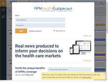 Tablet Screenshot of apmhealtheurope.com